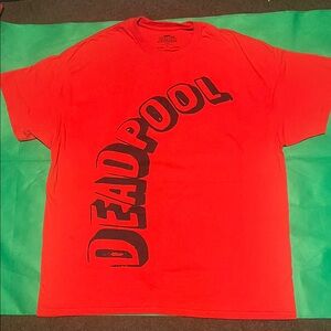 Marvel Red Deadpool & Wolverine Tee